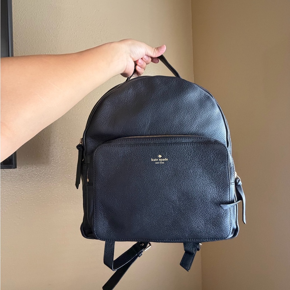 Kate Spade black Leather Backpack